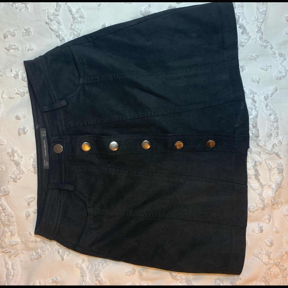 Black Suede Skirt
